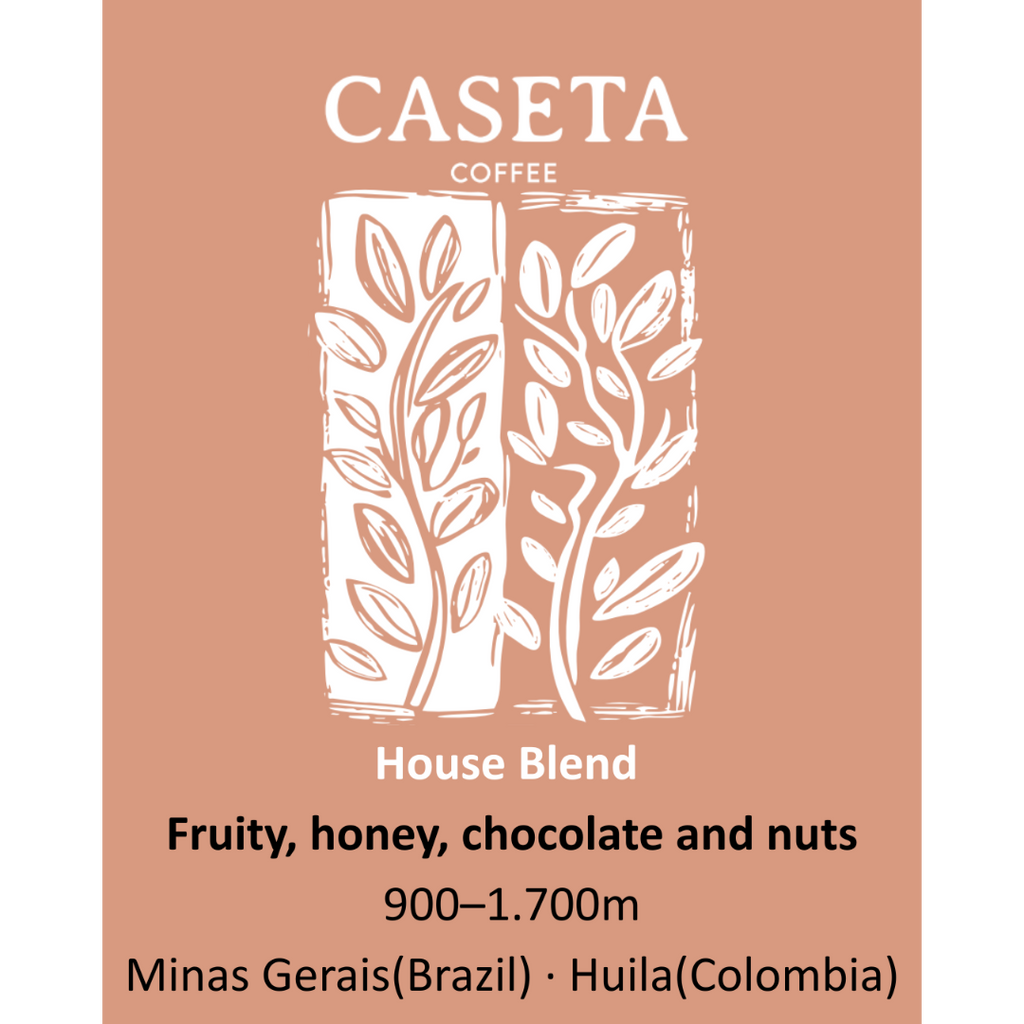 Café Caseta House Blend · Brasil e Colômbia
