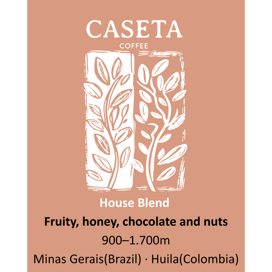 Café Caseta House Blend · Brasil y Colombia