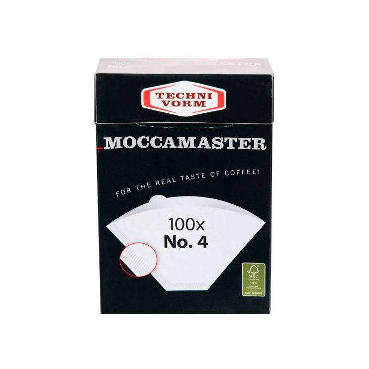 Filtros de papel Moccamaster No. 4 (100 filtros)