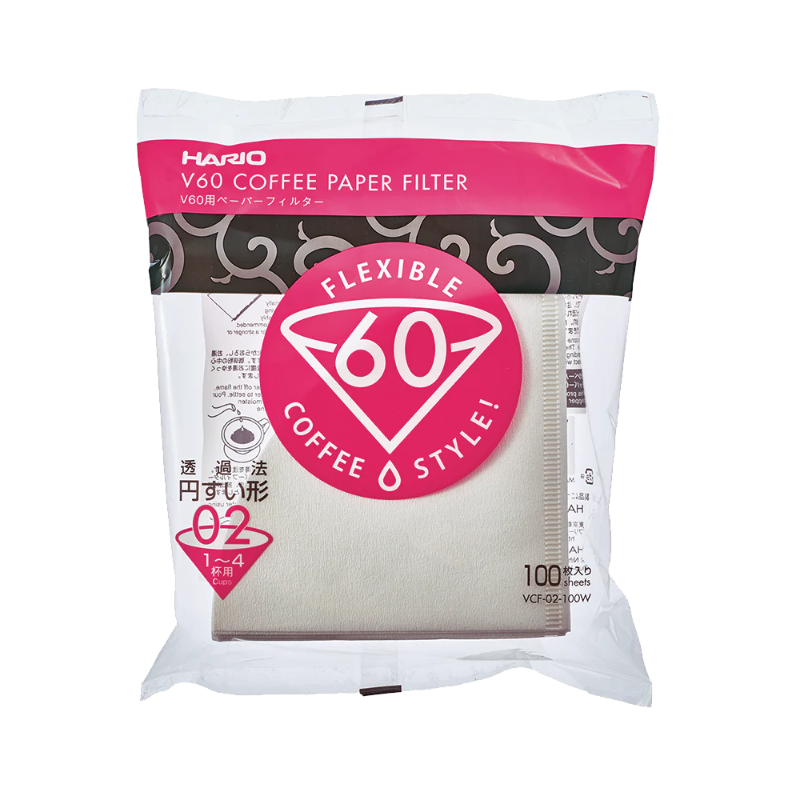 Filtros de papel HARIO V60 02 (100 filtros)