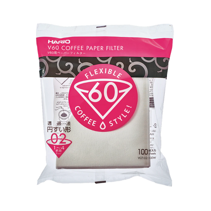 Filtros de papel HARIO V60 02 (100 filtros)